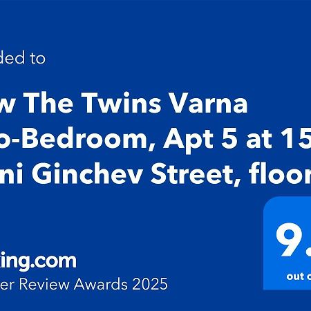 New The Twins Varna Two-Bedroom, Apt 5 At 15 Tsani Ginchev Street, Floor 3 Eksteriør billede